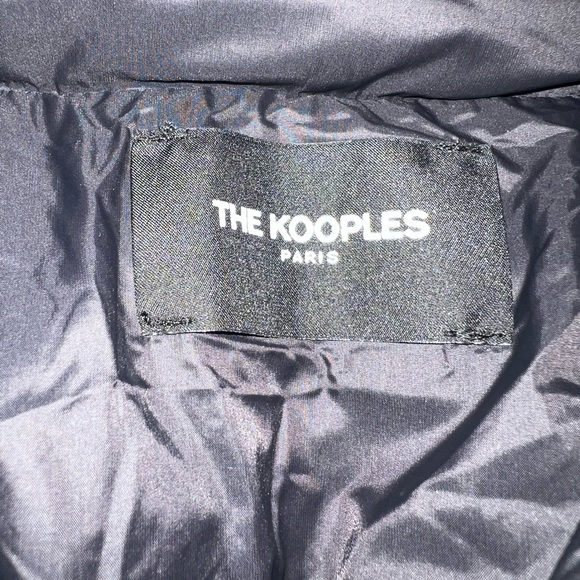 Ladies Luxury black puffer coat by The Kooples - Picture 4 of 7